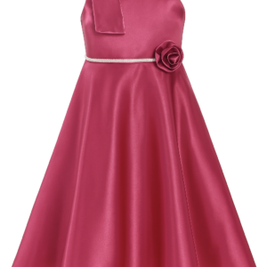 satin one shoulder dress